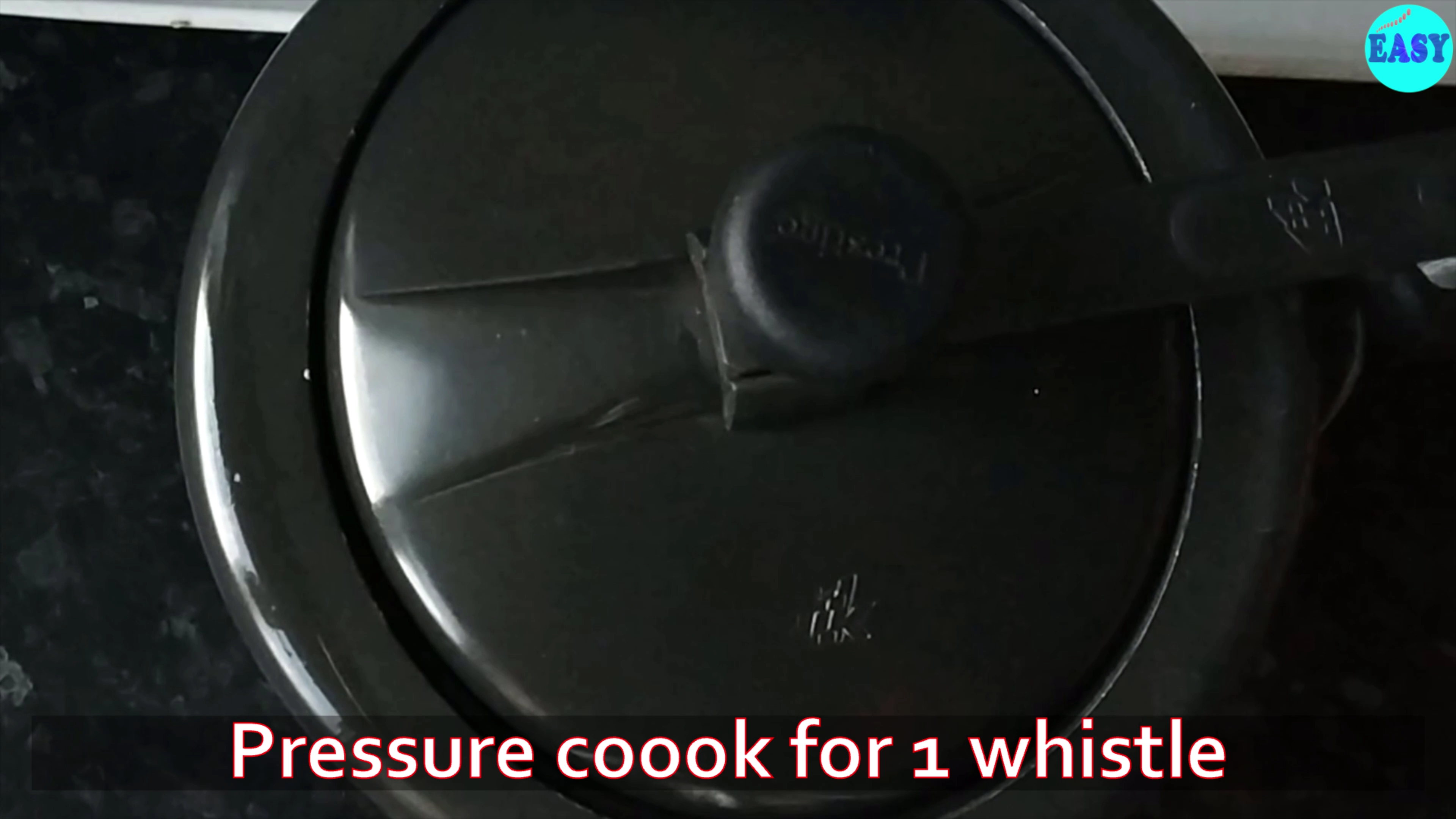 Step 2 - Pressure cook it for a whistle and let the pressure subside on its own. 