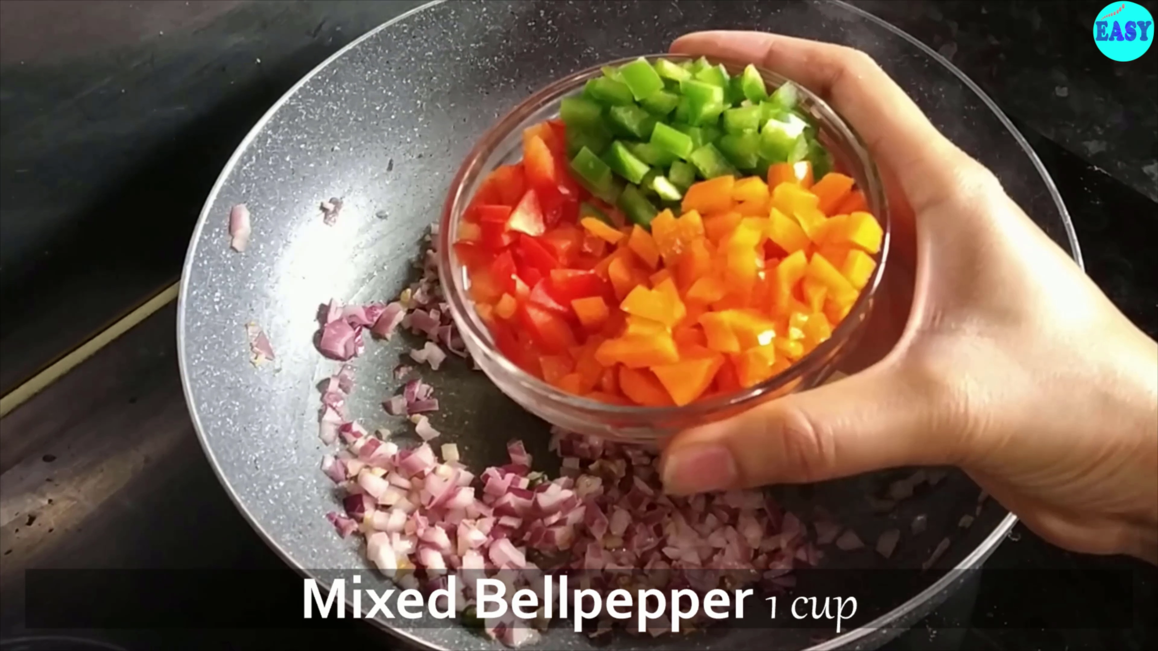Step 3 - Add bell-peppers 