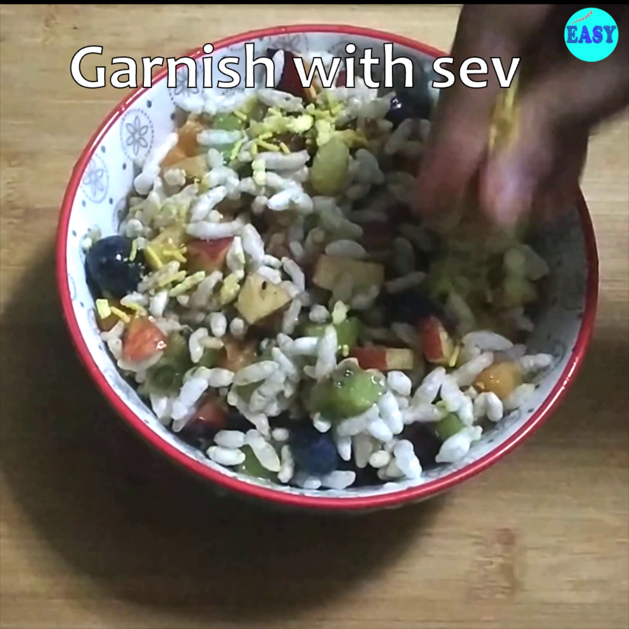 Step 5 - Garnish with some sev or namkeen of your choice, if you like.