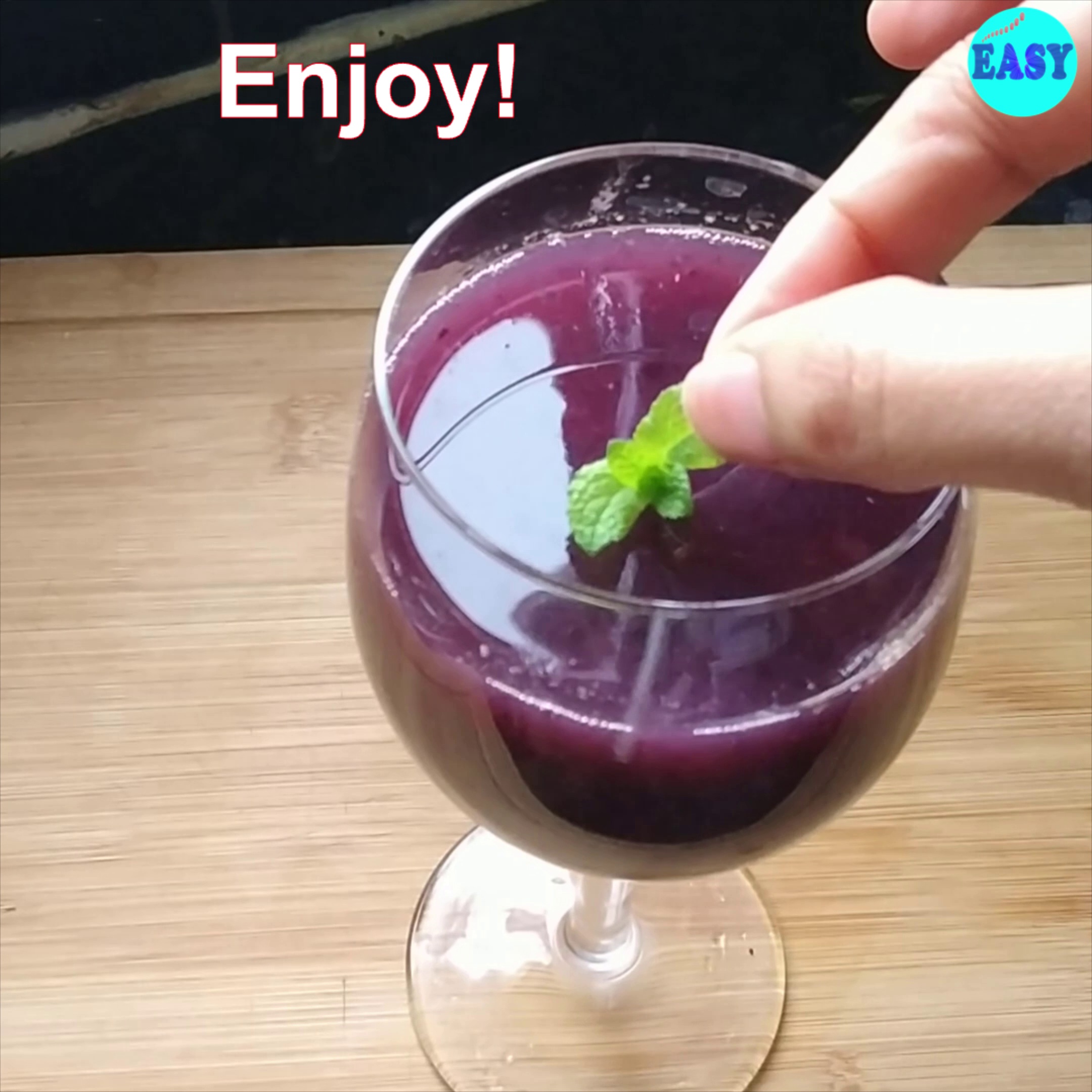 Step 4 - I garnished it with fresh mint leaves, but that is optional, you can also use lemon wedges if you want.