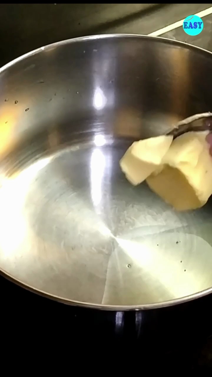 Step 1 - Heat 1 tablespoon of oil in a pan, add another tablespoon of butter to it.